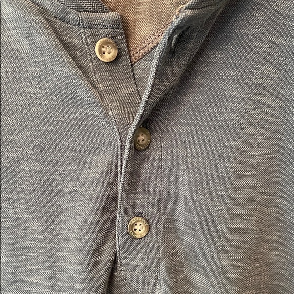 Eddie Bauer Contour Performance Henley Men's L Tall  Slate Tencel NWT - Picture 4 of 9